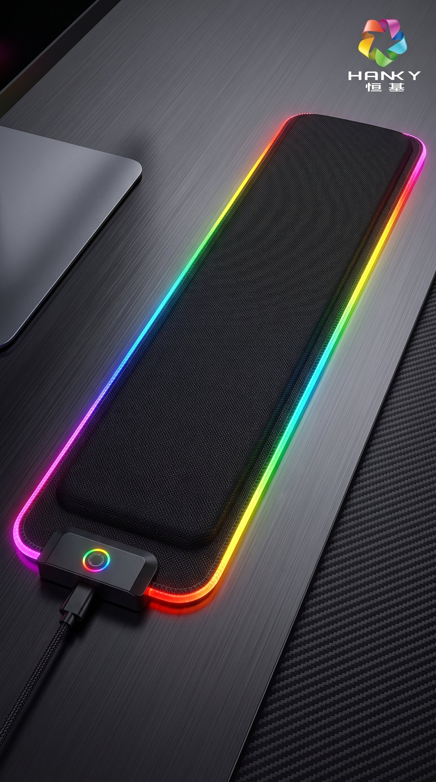HANKY RGB Gaming Wrist Rest - Luminous Keyboard Support Pad